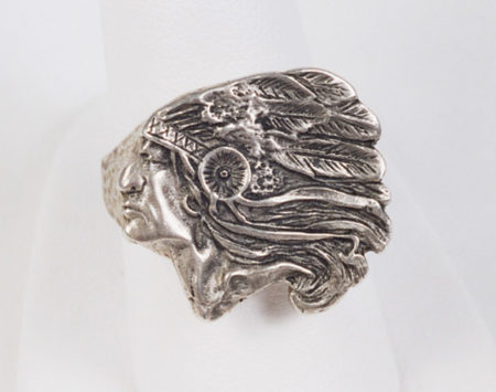 Art Nouveau Sterling Silver Ring