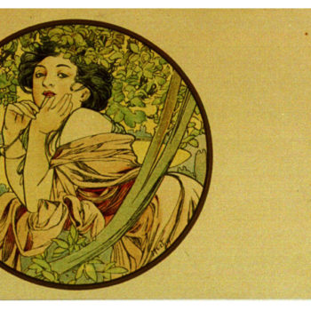 Alphonse Mucha postcard