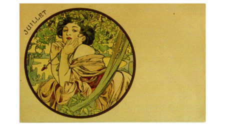 Alphonse Mucha postcard