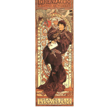 Lorenzaccio Alphonse Mucha poster