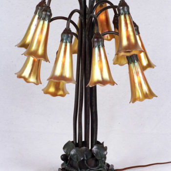 s and Bronze Twelve-Light Lily Lamp