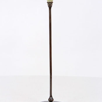 Tiffany Studios Favrile Glass Reticulated Bronze Candlestick