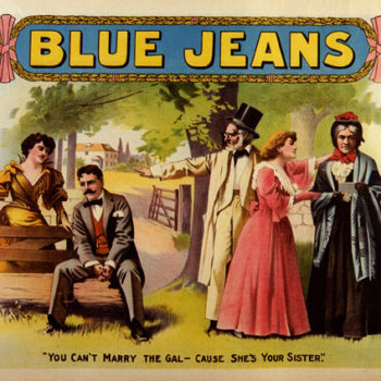 blue jeans lithograph