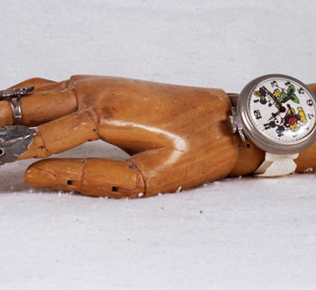 Time in Hand mantel piece